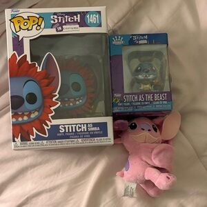 Funko Stitch in Costume Action Figure Set - Red and Pink